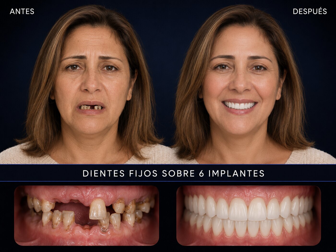 Antes y después — All-on-6