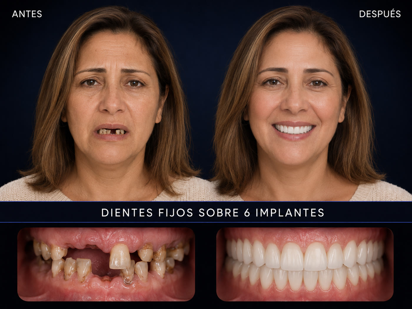 Antes y después — Dentalplus